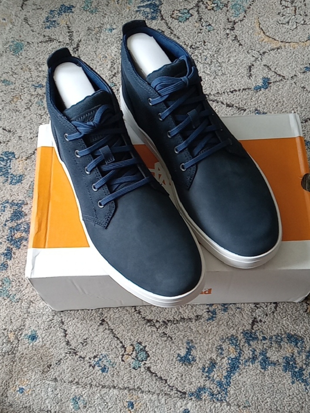 Timberland Men's Navy Casual Lace-Up Sneakers-NEW